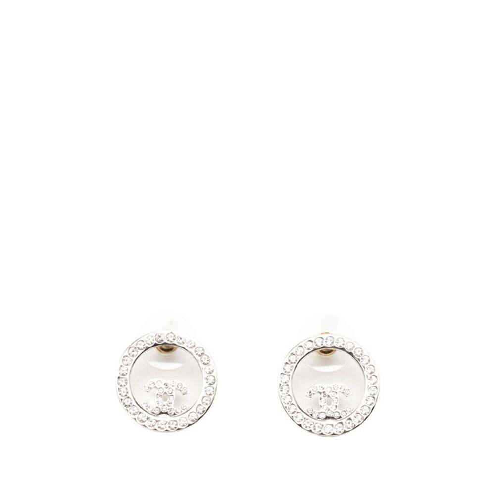 Chanel Cc Logo Round Stud Earrings #276075C11B